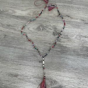 Beaded Tassel Necklace